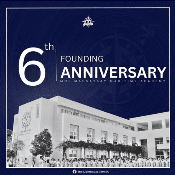 Happy 6th Founding Anniversary MOL Magsaysay Maritime Academy! 6th Anniversary Poster
